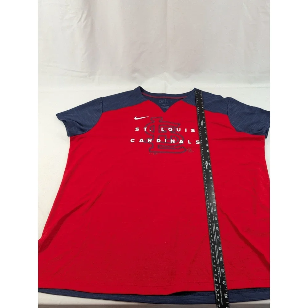 St Louis Cardinals Nike Baseball Dri-fit Long Sleeve Neck Jersey Shirt XXL Women